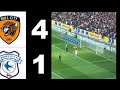 HULL CITY 4-1 CARDIFF CITY/ ALL GOALS & HIGHLIGHTS