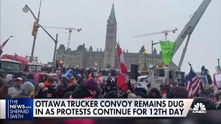 Patience wears thin in Ottawa as truckers disrupt traffic at U.S.-Canada bridge
