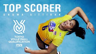 Top Scorer Onuma Sittirak [อรอุมา สิทธิรักษ์] I Volleyball Olympic Qualification 2019