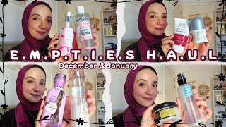 منتجات خلصتها في شهر ديسمبر و يناير - Empties haul