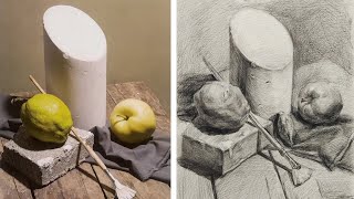 【Sketch】cylinder, plaster, apple interlining, brush