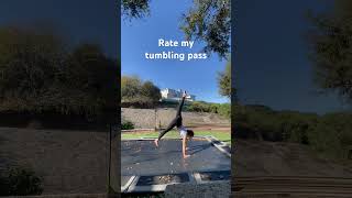 Rate my tumbling pass #gymnastics #trampoline #fyp #shorts