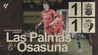 Resumen del Las Palmas 1-1 Osasuna | Club Atlético Osasuna