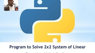 Program to Solve System of Equation With Python