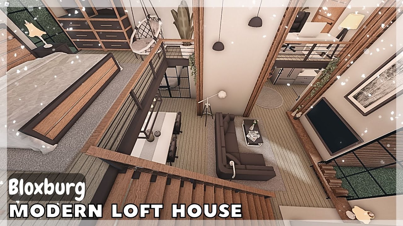 Bloxburg Modern Loft Home Speedbuild Roblox House Build Vidoe Bloxburg Modern Loft Home Speedbuild Roblox House Build Vidoe