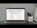 ATLAS Open Call 2021 Webinar #1