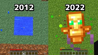 【マイクラ検証】2012年VS2022年、落下ダメージ無効の変化とは！？【ゆっくり実況】【マインクラフト】#Shorts