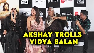 Akshay Kumar TROLLS Vidya Balan At Mission Mangal Trailer Launch
