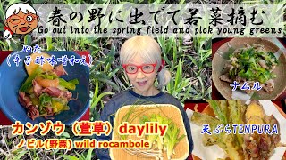 [let's eat spring wildflowers! Kaya grass, wild garlic] Japanese cuisine