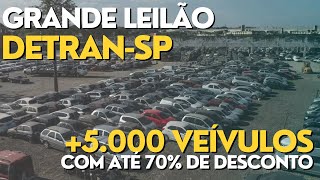 DETRAN-SP MEGA AUCTION WITH MORE THAN 5,000 VEHICLES IN A SINGLE DAY WITH 70% DISCOUNTS FROM FIPE