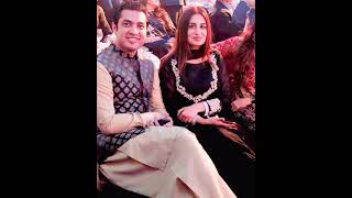 IqrarulHassan with his 2nd wife Farah Iqrar
