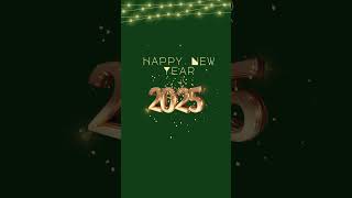 Happy New Year 2025 | Happy new Year Green screen 2025 | Lighting new year Green screen