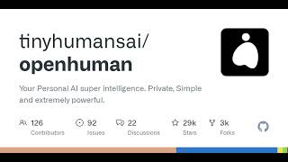 GitHub - tinyhumansai/openhuman: Your Personal AI super intelligence. Private, Simple and extreme...