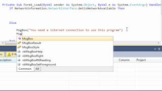Visual Basic 2008/2010 - Internet Connection Checker
