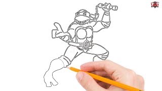 How to Draw Teenage Mutant Ninja Turtles Easy for Beginners/Kids – Simple Drawing Tutorial