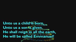 Unto Us a Child is Born (3vv+refrain) [with lyrics for congregations]