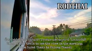 นั่งรถไฟท้องถิ่นขบวนที่ 447 ชมวิวยามเช้า จากสุราษฎร์ไปคลองจันดี #รถไฟ #train #รฟท #รถไฟสายใต้