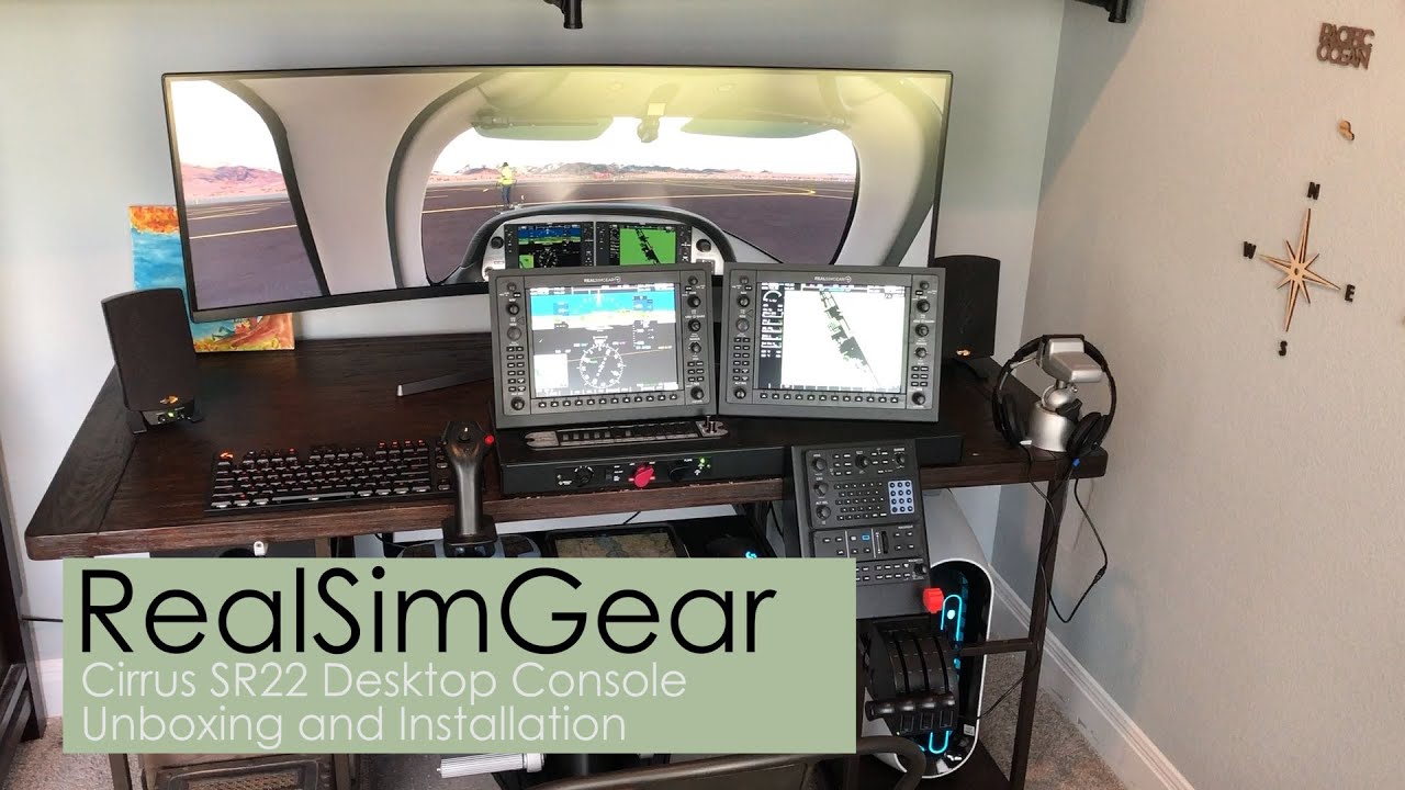 RealSimGear SR22 Desktop Console Unboxing - YouTube