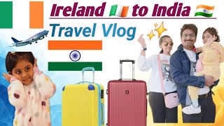 Ireland 🇮🇪 to India travel vlog... 3 flights ✈️ 😌 😴 #vlog #flight #travel #country #subscribe #