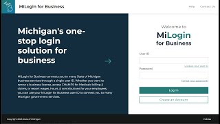 Create a MiLogin for Business Account