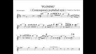 PLONING - Contemporary pop ballad style , Play-along for Eb Alto sax