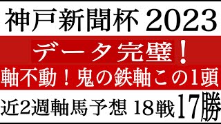 【神戸新聞杯2023】ダービー組で軸不動！絶対軸と好走パターン#競馬予想 #競馬ソフト #競馬LIVE/競馬過去データ分析予想