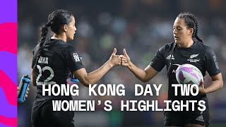 New Zealand CRUISE to semi-finals | Cathay/HSBC Hong Kong Sevens Day Two Women's Highlights