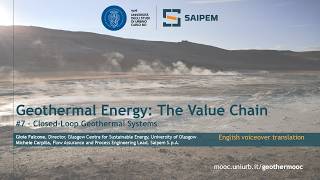 GeotherMOOC 07. [EN] Closed-Loop Geothermal Systems