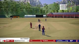 Nepal Vs Oman , ODI Match 2020 , Men's Cricket World Cup  2020 | Cricket 19 Gameplay