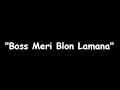 S.O.S Ft Jahggy - Boss Meri Blon Lamana. Music Video Lyrics PNG Music (Official) 2021