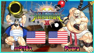 Samurai Shodown VI || m216x 🇺🇸 VS 🇺🇸 Puera || FLYCAST FIGHTCADE 2