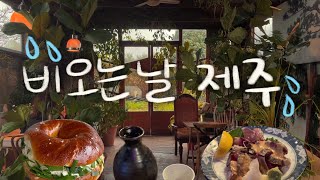 제주살이ep.07 ☔️비오는 제주일상 / 런던베이글뮤지엄 / 그계절 / 가드닝카페 / 시보야 / 제주혼술집 / 고등어숙성회