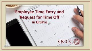 Entering TIME and TIME OFF in UltiPro2