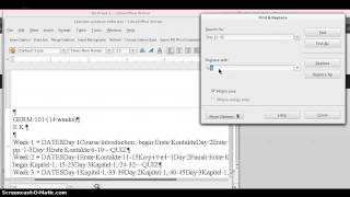 LibreOffice: Use RegEx search-and-replace to format text for conversion to tables