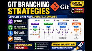 Git Branching Strategies Explained | Git Flow, GitHub Flow, Trunk-Based Development & Release Branch