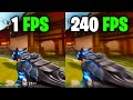 This is what playing in 240 FPS feels like - Valorant Frame rate Comparison 60 vs 144 vs 240 FPS/hz