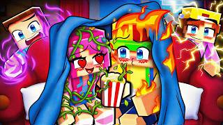 Having an ELEMENTAL Sleepover in Minecraft!