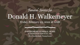 Donald H. Walkemeyer - Funeral Service