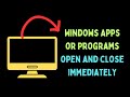 How to Fix Windows Apps or Programs Open and Closes Immediately on Windows 11