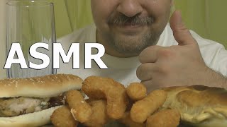 ASMR FOOD SOUNDS (SANDWICH CHICKEN, SHRIMP IN BATTER, CHEESE STICKS, ASSORTED MEAT)  WITHOUT TALK