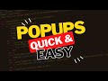 The BEST Way to Build a Popup Modal! [HTML,CSS,JS]