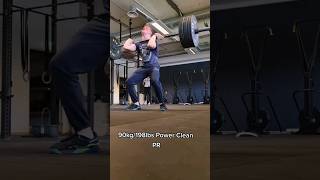 90kg Power Clean - 72kg/159lbs Bodyweight #powerclean #crossfitter #inspiration #weightlifting