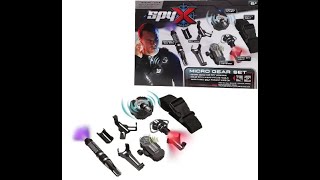 SpyX/Micro Gear Set - 4 Real Spy Toys Kit + Adjustable Belt for Spy Kids