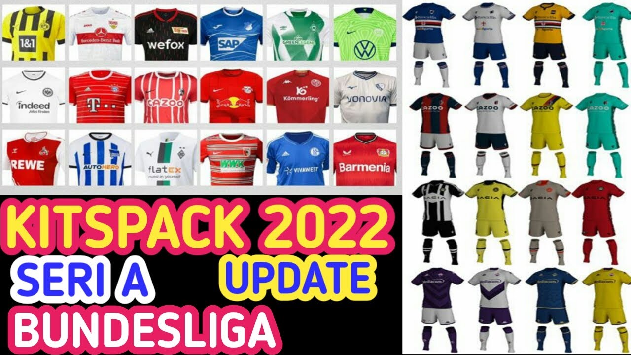 PES 2021 Bundesliga & Seri A KitsPack 2022-2023 - YouTube