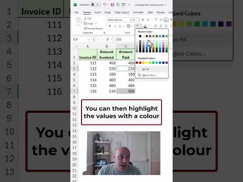 Compare Two Columns for Differences Quickly (SECRET Excel Tip)