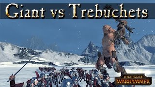 Trebuchets vs Giant - Total War Warhammer Mechanics