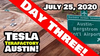 Tesla Gigafactory Austin 7/25/20 - Tesla Terafactory Austin Aerial 4K Footage - No Commentary