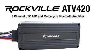 All About Your Rockville ATV420 4 Channel UTV/Motorcycle Bluetooth Amplifier IP65 Micro Amp