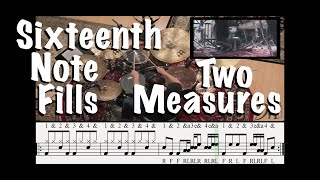 Lesson 15  - Two Measure Sixteenth Note Fills