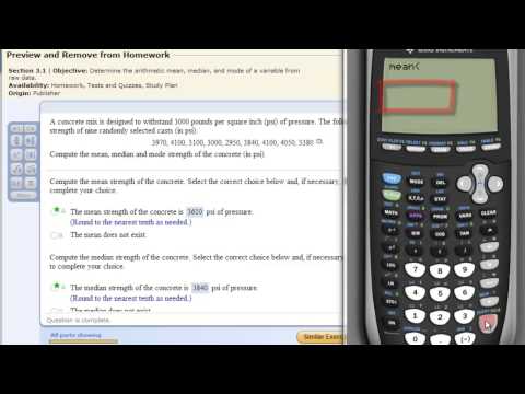 TI 83/84 Calculator Mean Median Mode TI 83/84 Calculator Mean Median Mode